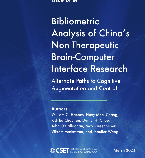 Bibliometric Analysis Of Chinas Non Therapeutic Brain Computer Interface Research Center For Security And Emerging Technology