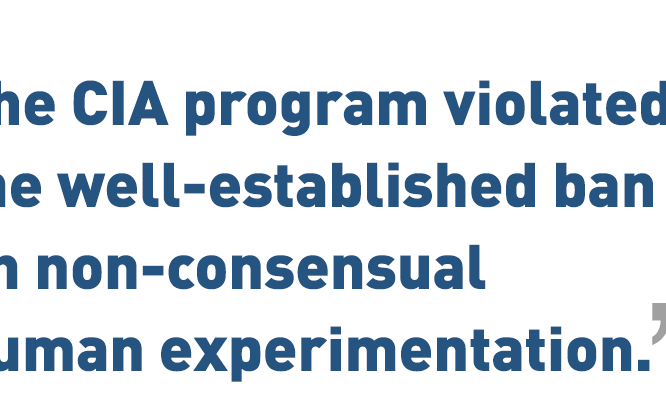 The cias program of human experimentation physicians for human rights